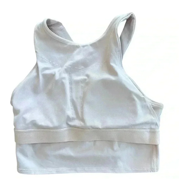 Athleta Crop Workout Tank With Built In Bra Light Pink XS yoga Activewear Gym - Picture 5 of 7